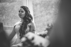 Bride in ceremony