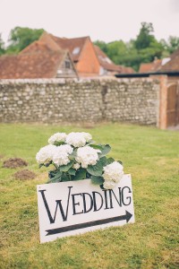 Handpainted wedding sign