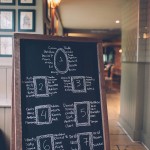 Chalkboard table plan