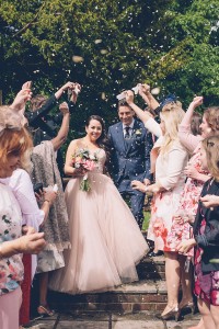 Bride and groom confetti