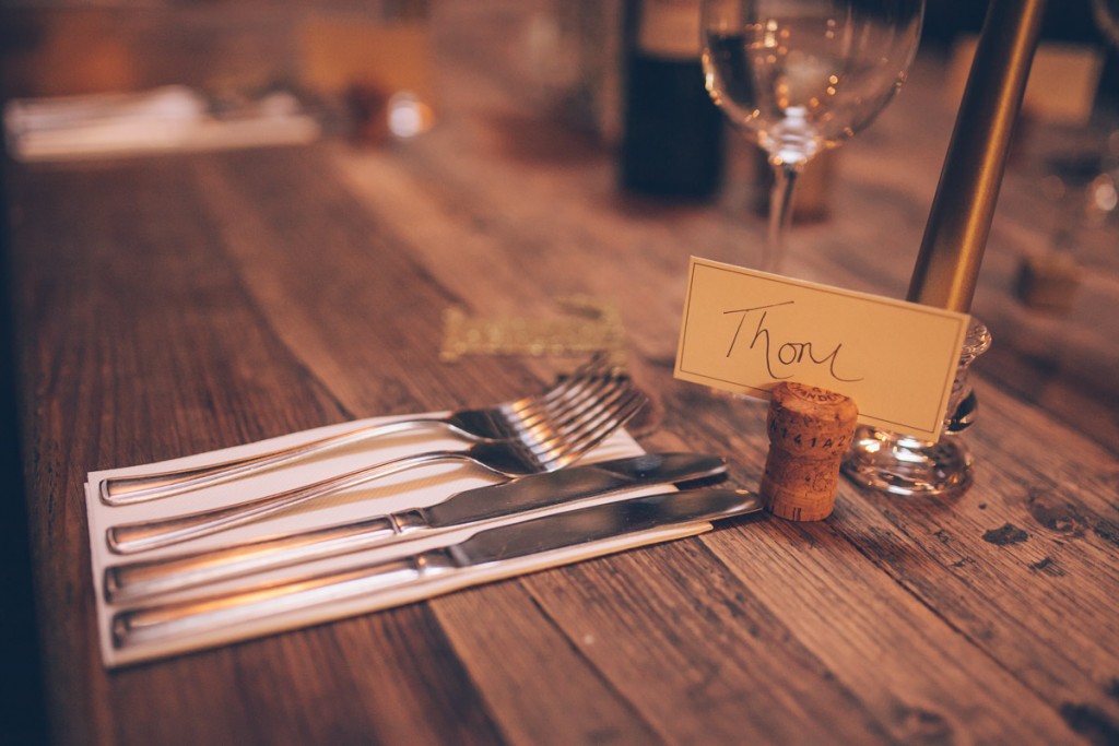 Reception place setting