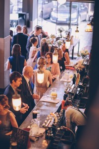 Reception drinks party