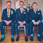 Groom and groomsmen colourful socks