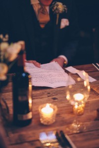 Groom's speech on paper