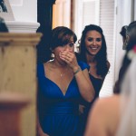Bridemaid seeing bride for first time