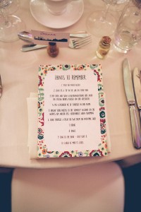 Wedding breakfast place setting