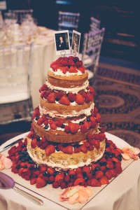 Four tiered wedding cake