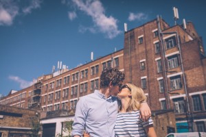 Couple infront of Bussey building