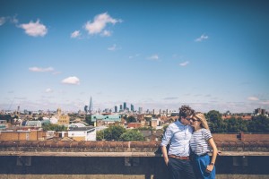 Couple on rooftop