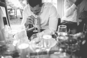 Groom laughing