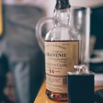 Balvenie bottle and hip flask