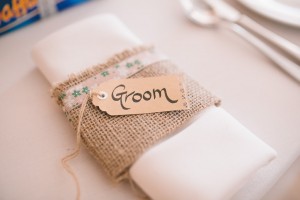 Groom place setting