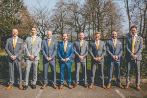 Groom with groomsmen