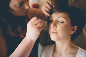 Bride in makeup