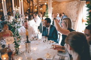 Guests at dinner
